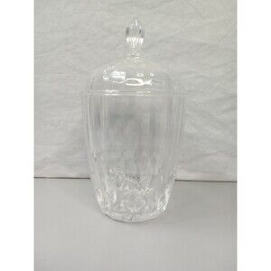 Cristal d'Arques Crystal Compote Dish‎ With Lid Vintage